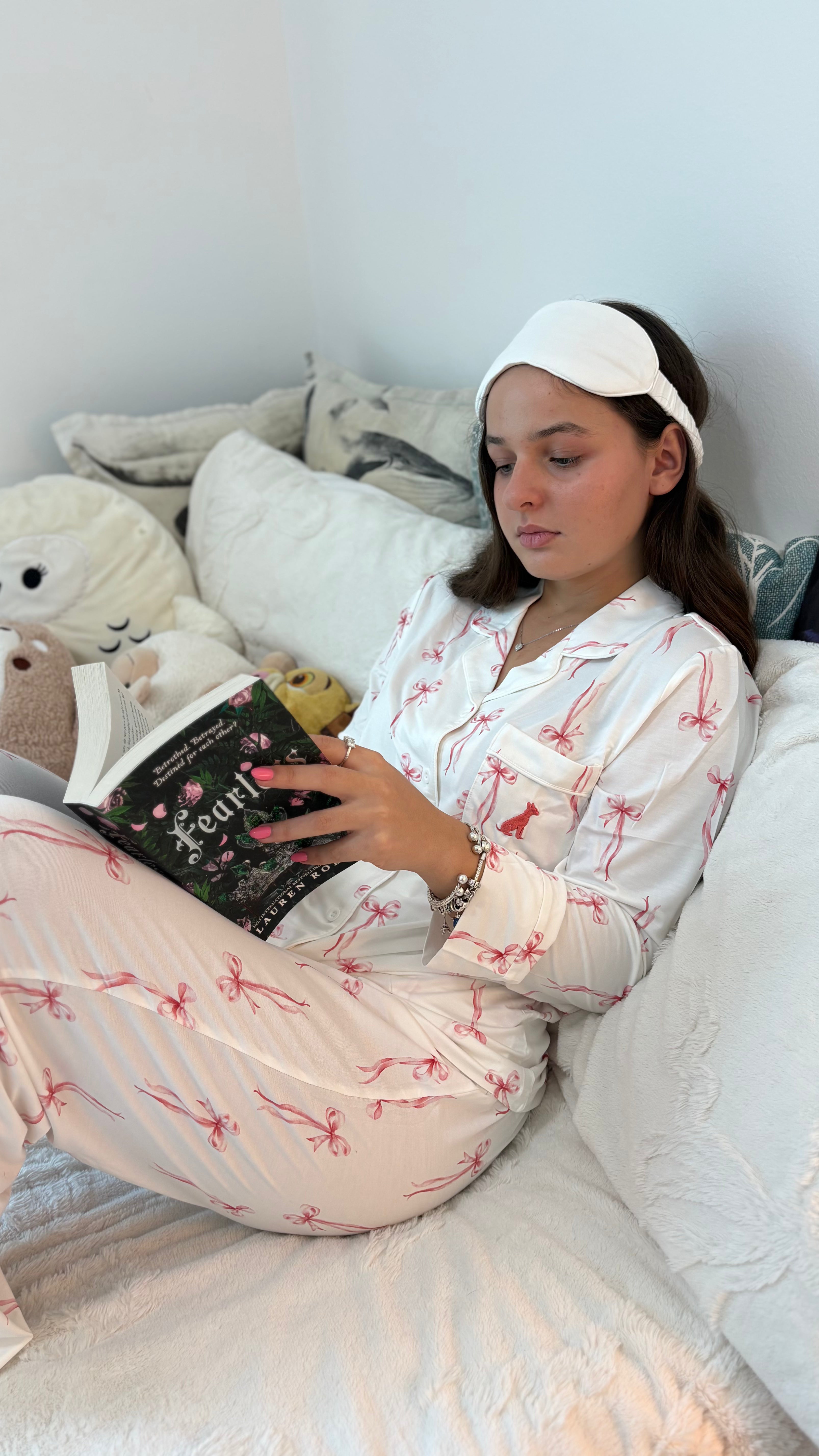 Blush & Bow Pajama Set