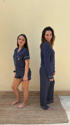 Oxford Navy Pajama Set