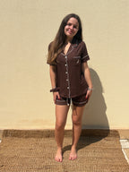 Espresso Pajamas - SHORT SET - NEW