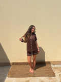 Espresso Pajamas - SHORT SET - NEW