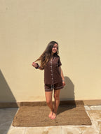 Espresso Pajamas - SHORT SET - NEW