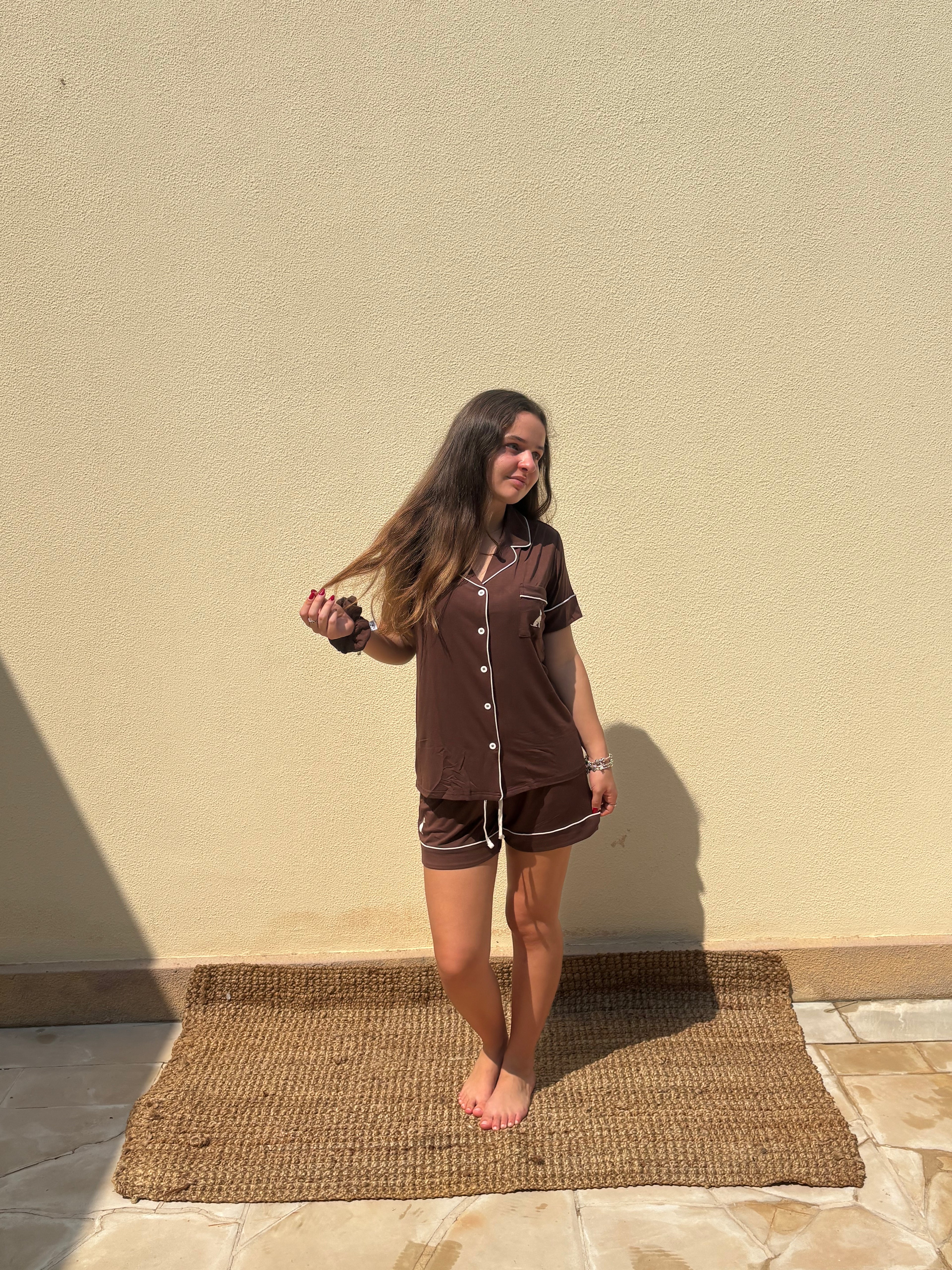 Espresso Pajamas - SHORT SET - NEW
