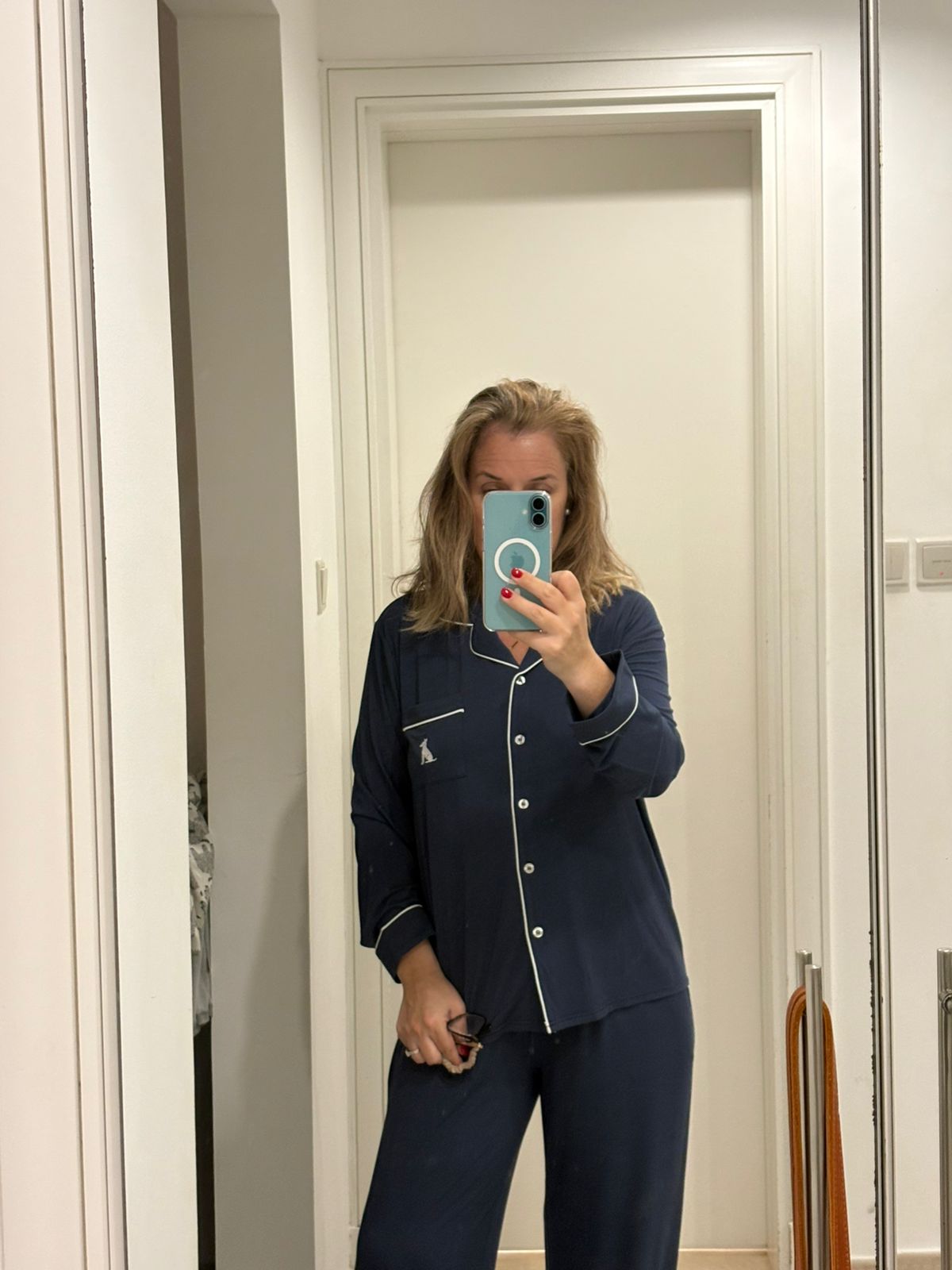 Oxford Navy Pajamas