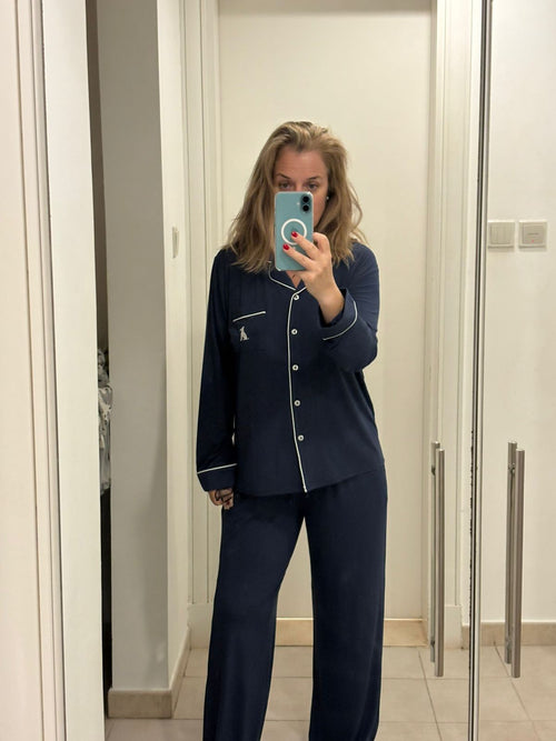 Oxford Navy Pajamas
