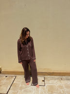 Espresso Pajamas - LONG SET - NEW