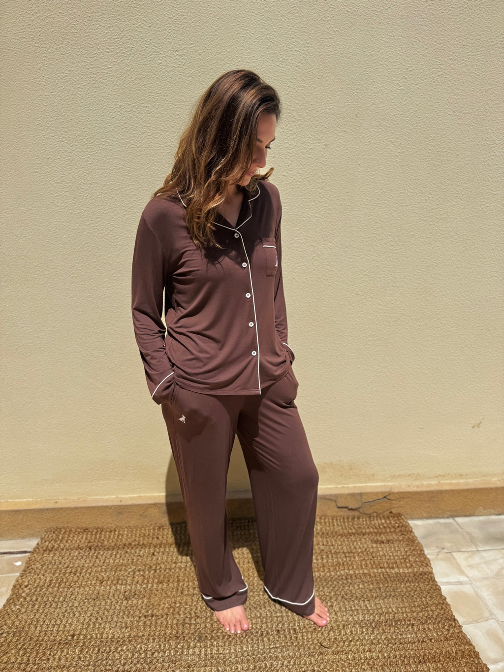 Espresso Pajamas - LONG SET - NEW