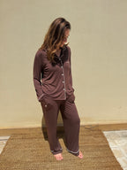 Espresso Pajamas - LONG SET - NEW