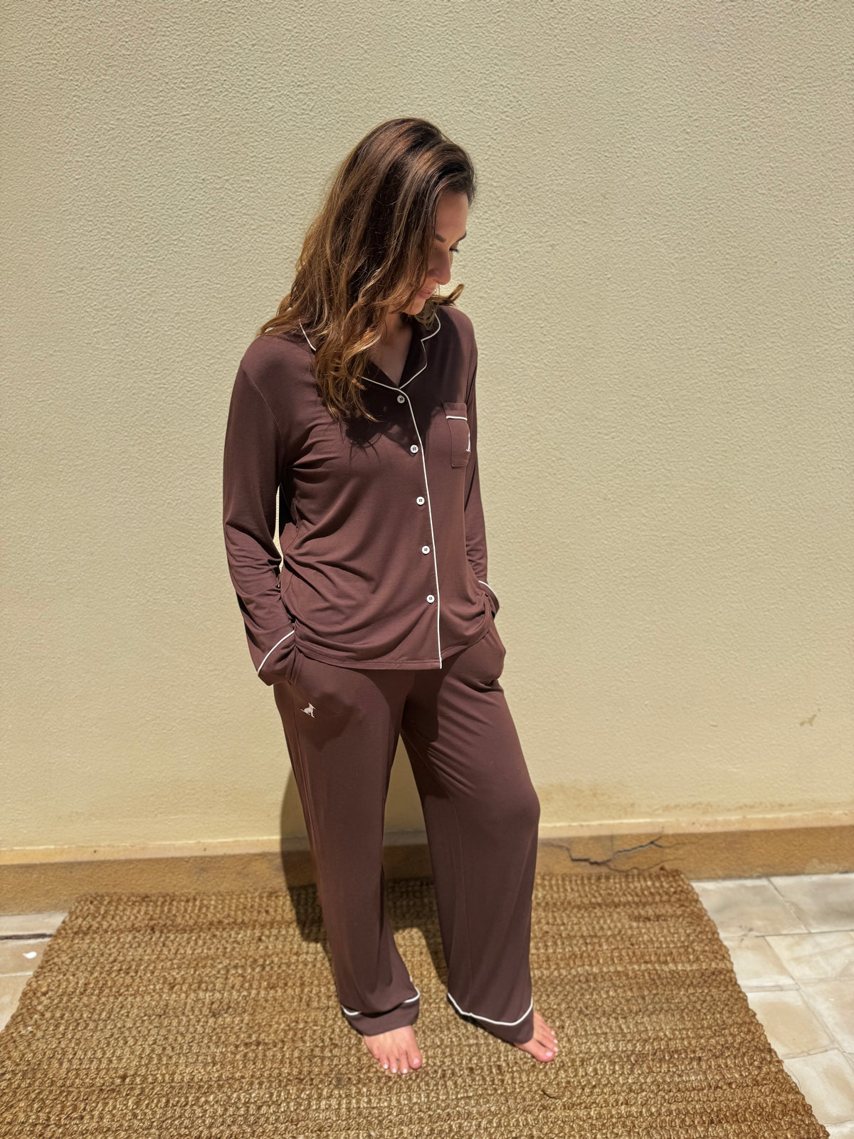 Espresso Pajamas - LONG SET - NEW