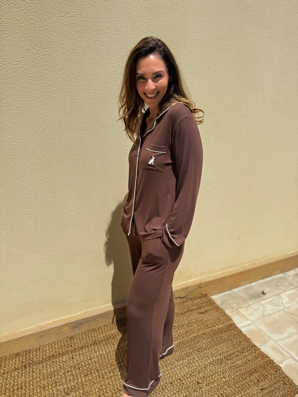 Espresso Pajamas - LONG SET - NEW