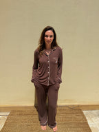 Espresso Pajamas - LONG SET - NEW