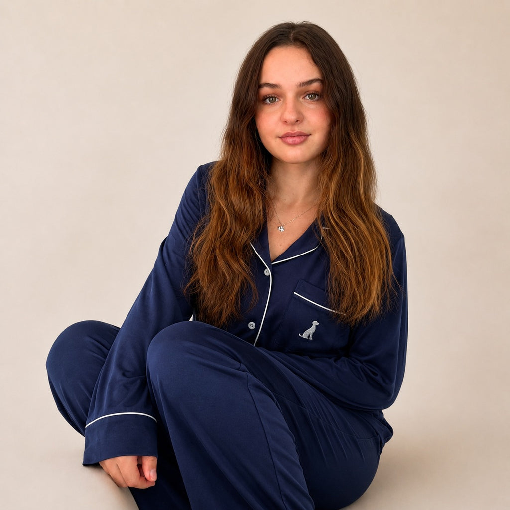 Oxford Navy Pajamas