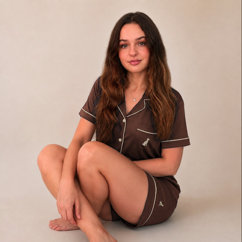 Espresso Pajamas - SHORT SET - NEW