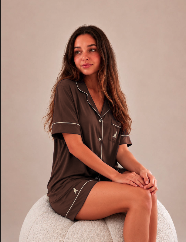 Espresso Pajamas - SHORT SET - NEW
